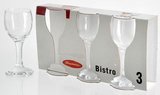 Набор рюмок 3пр Bistro 60мл д/водки п/уп стекло(1/8)