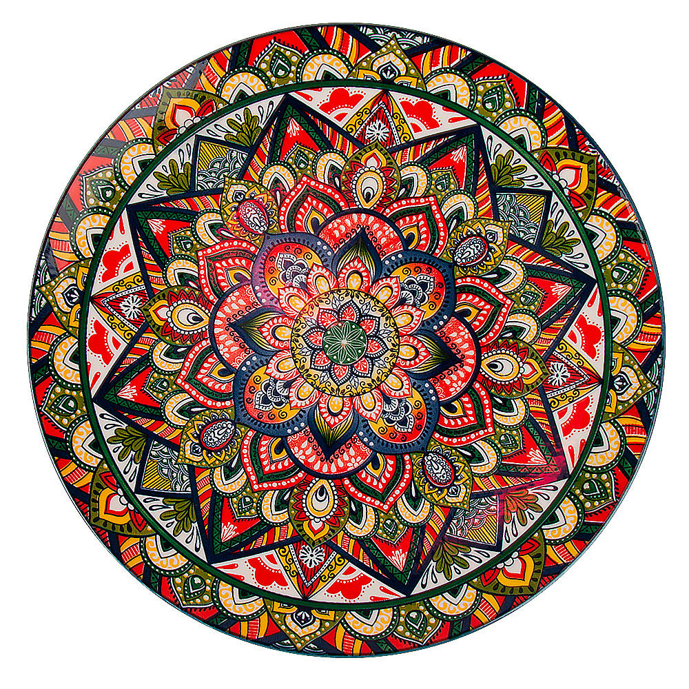 "Arabesque" Блюдо (синий) d=27см,h=3см (min6) (транспортная уп.) фрф. (6/24)