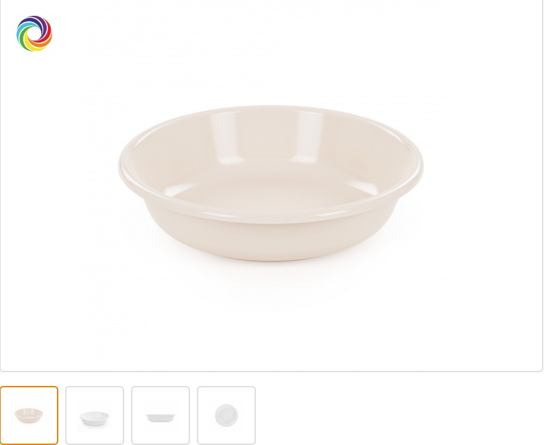 Тарелка глубокая d=185мм 1,0л пласт.(1/30)