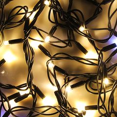 Гирлянда электр. Вьюн  10м, 100LED, (уличн) шампань мерцание. провод, 220В СНОУ БУМ (1/20)