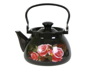 Чайник 3,0л с/дек (корич) эмаль(4)