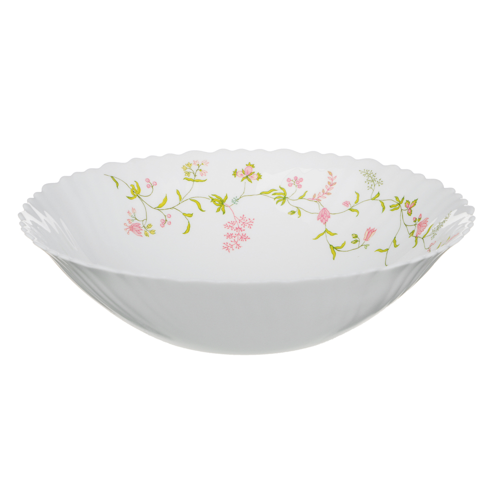 Салатник 24см опаловое стекло MILLIMI Клавель (6/24)