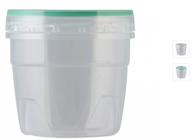 Банка "Премиум" 0,5л с герметичной крышкой пласт.(22)