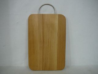 Доска разделочная б/желоба 30*20см мет/руч (бук) (1/10)