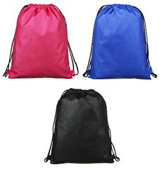 Мешок для сменной обуви на завязках ПРОМО 34,8x41,5см (3цв)  (полиэстер) (1/6/270)