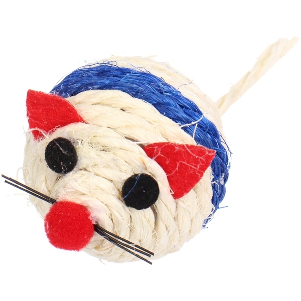 Игрушка - мячик для кошек "ИГРУЛИК",шуршалка, цвет розовый, d - 6см (1/12