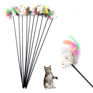 Игрушка - дразнилка на палочке "ЦапЦап", мышка (1/1)