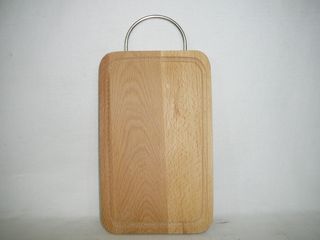 Доска разделочная с желоб. 26*16см мет/руч (бук) (10)