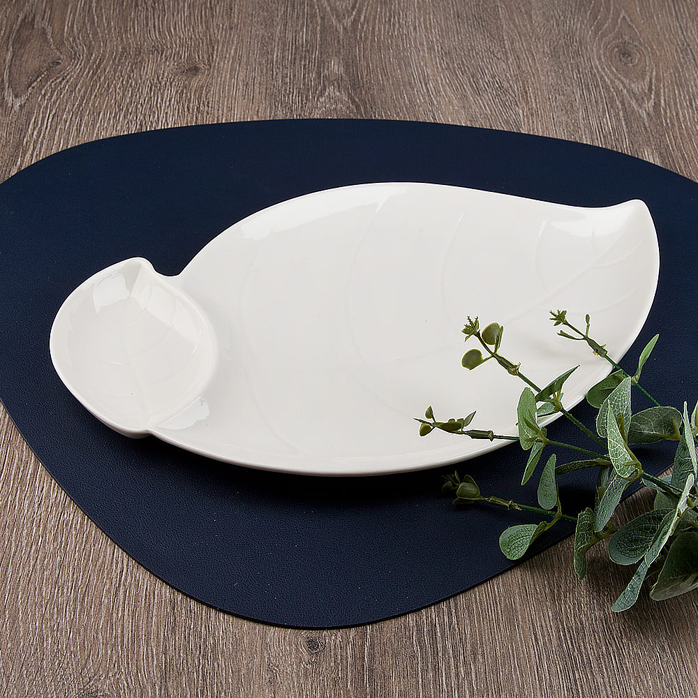 Блюдо сервировочное 33*20*2см "Маршмеллоу"  (фрф) (8/24)