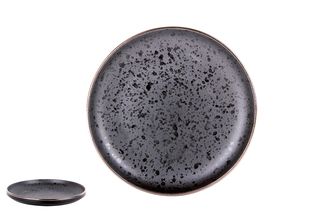 "Elite black" Тарелка 18см десертная керам. (6/6)