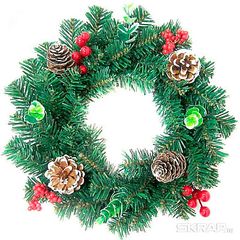 Венок новогодний 30см (1)