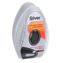 Губка-блеск для обуви с дозатор.,силикон/антистат. черный SILVER (1/6/48)