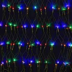 Гирлянда электр. Сетка, 224LED, 2x2м, мультицвет, 8 реж, ПВХ зел.провод, 220В СНОУ БУМ (1/60)