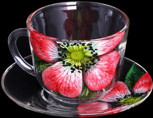 Набор подарочный  4пр "Дуэт" Живая природа. Китайская роза (1/6)