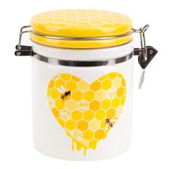 "Honey" Банка д/сып прод  v=630мл (клипс) 14*10*14,5см п/у кер.(1/24)
