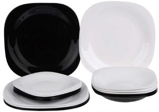 Набор стол 18пр CARINE BLACK AND WHITE (1)