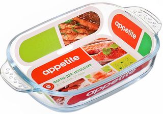 Форма 22*14*5см 0,7л прям (стекло) ТМ Appetite (1/12)