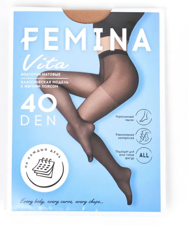 Колготки 40 ден 4 camello FEMINA NEW VITA - 6/42