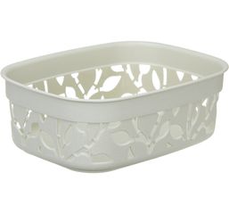 Коробка 1,0л ФЛОРА Белый ротанг пласт.(1/24)