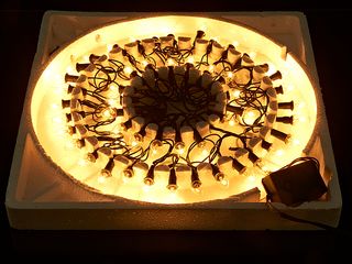 Гирлянда элек. на  50 декор ламп l=300см 8 реж.белая (п/у) (1/12)