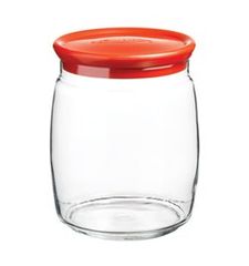 Банка Cesni 920мл красная пл/кр п/уп стекло(1/6)
