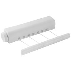 Сушилка для белья настенная3,66 м, выдвижная 4 веревки 29*6*6см (пластик) (1/24)