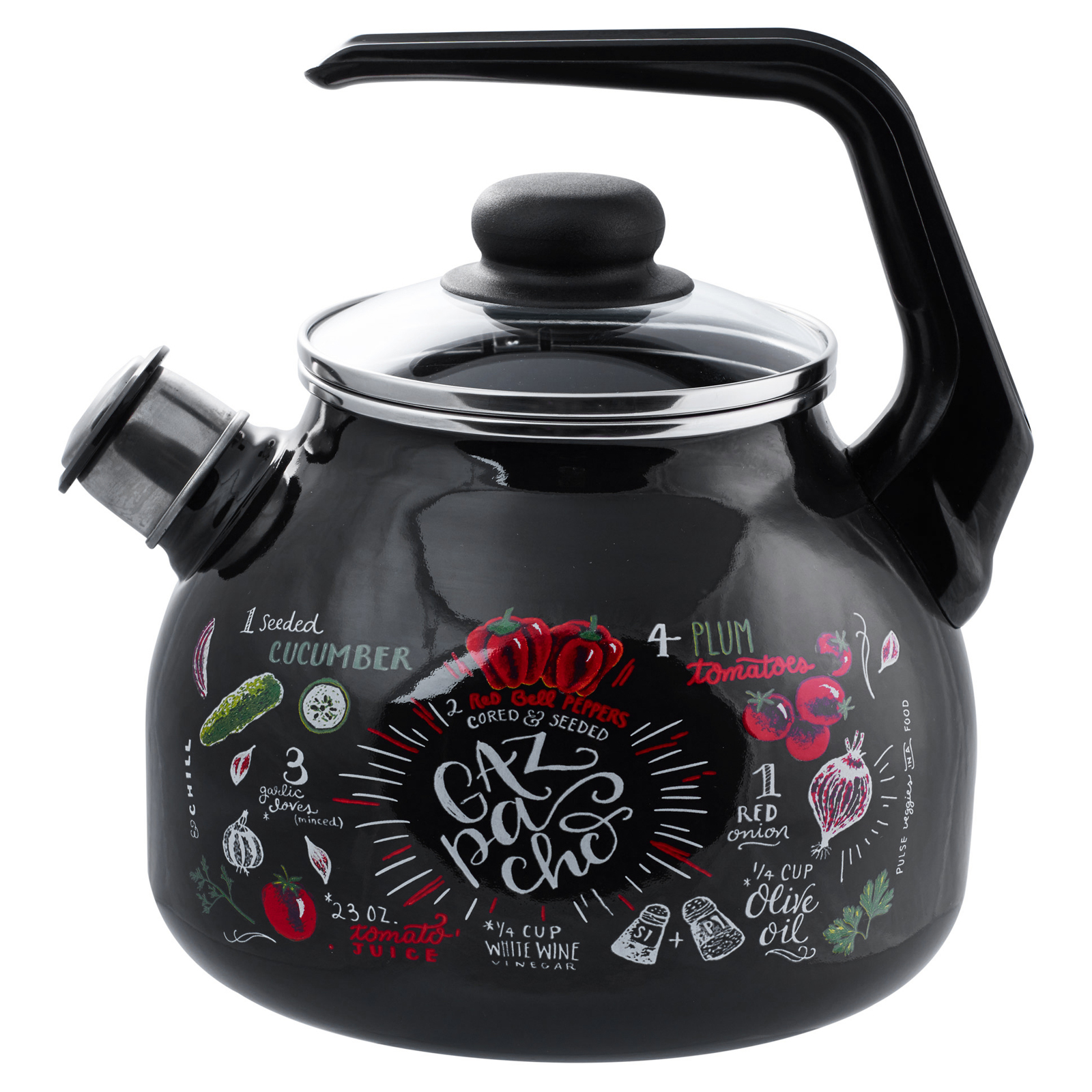 Чайник 3,0л со св. Gazpacho ТМ Appetite,эмаль. (1/4)