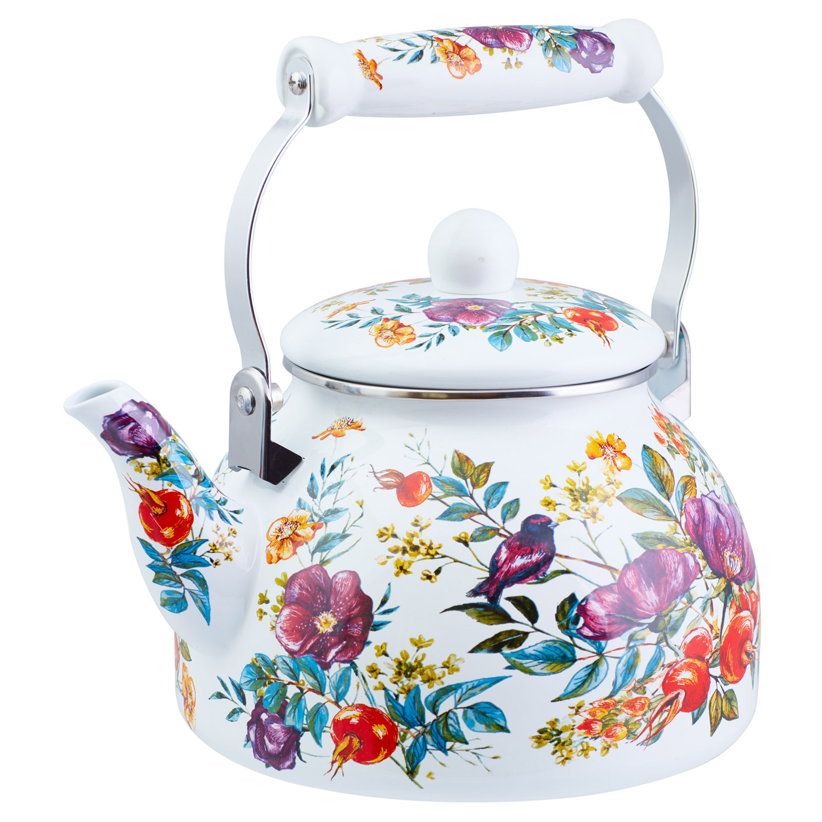 Чайник 2,5л Appetite Шиповник эмаль (1/6)