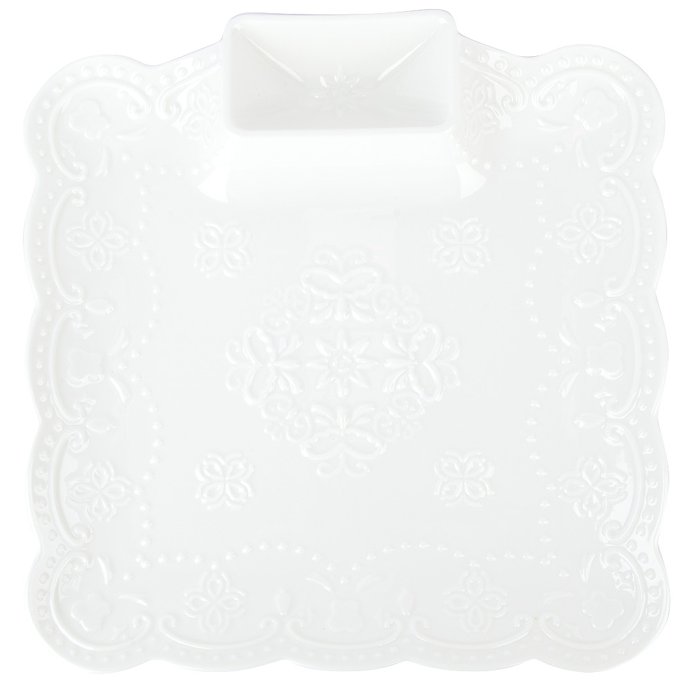 Блюдо 25х26х2,5см "Маршмеллоу" (фрф) (6/24)