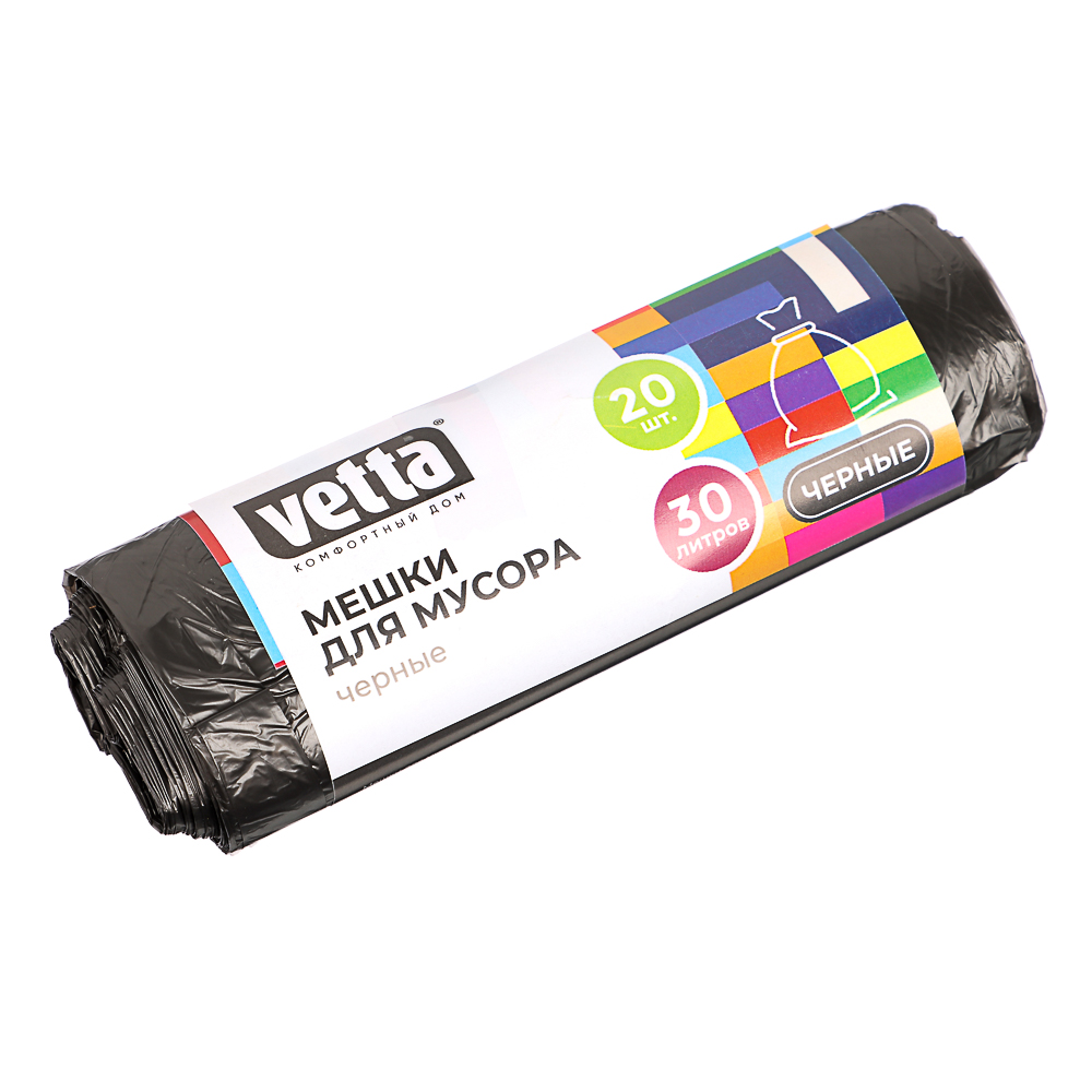 Мешки для мусора  30л 20шт 6микрон (90/90)