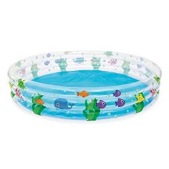 Бассейн 480л 183*33см круглый "Подводный мир", бортик - 3 кольца Bestway (51005) (1/6)
