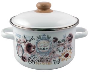 Кастрюля 4,0л Appetite Roses цил эмаль(1/4)