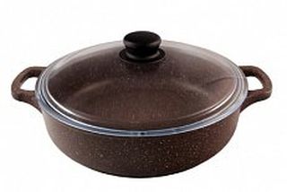 Жаровня 260мм ст/кр литая с АП ТМ Традиция Доломит алюм.(1/3)