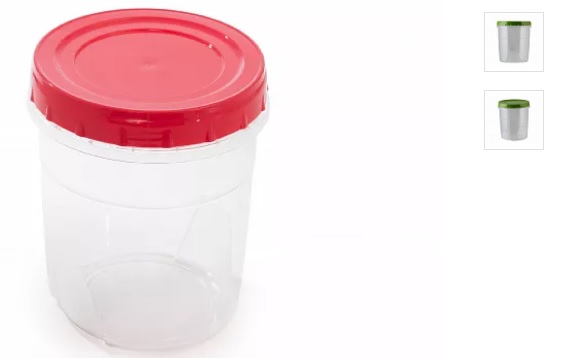 Банка для хранения продуктов 1,3л пласт.(30)