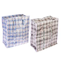 Сумка хоз. "Клетка" 55*65*30см 105 л.(полипропилен) (2цв) (1/12/120)