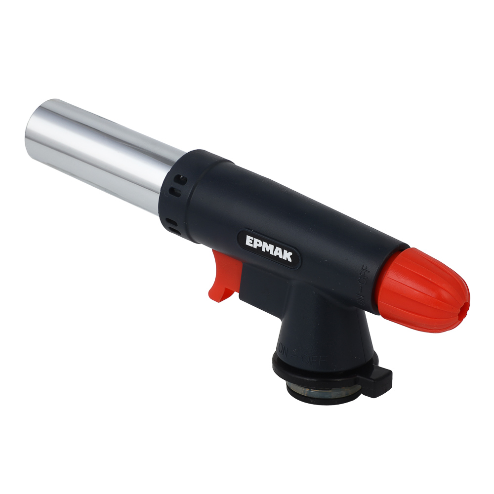 Горелка газовая пьезо на цанговый баллон, сопло, 16*5,5*3,2см ЕРМАК (1/10/80)