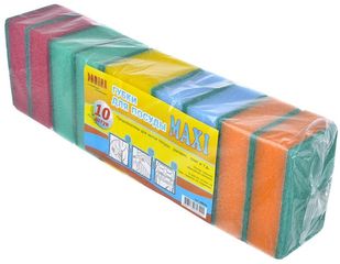 Набор губок 10шт  д/посуды "DOMINA MAXI" (26/26)