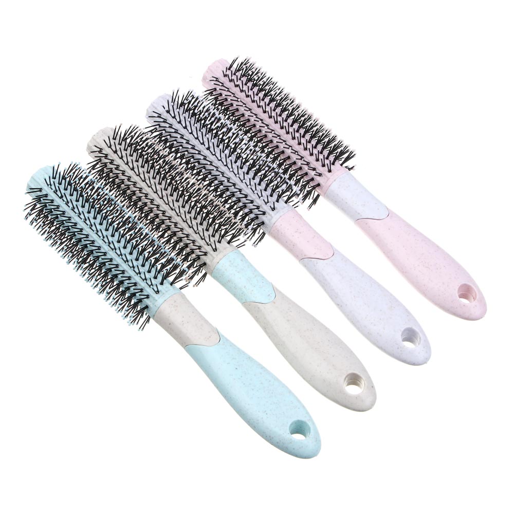 Расческа массажная Пастель, пластик, 21,5х4,5см, 4 цв, #2 ЮНИLOOK (12/12/240)