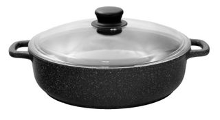 Жаровня 280мм ст/кр литая с АП ТМ Традиция Гранит алюм.(1/3)