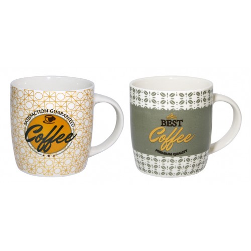 Кружка 360 мл "Кофе" фарф..(12/48)