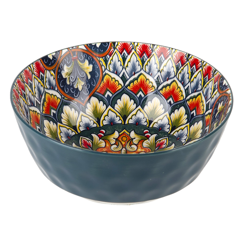 "Arabesque" Салатник 16см 800мл (зеленый) фарф.(12/48)