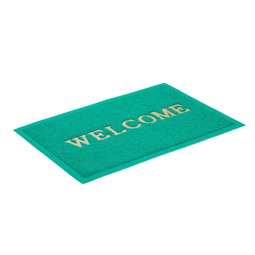 Коврик "Spongy" Welcome 40х60 см, зеленый, SUNSTEP™ (1/20)