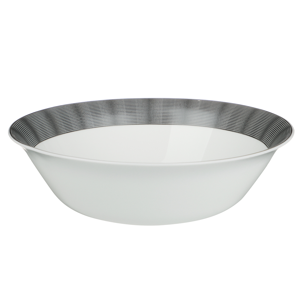 Салатник 19х5.4см опаловое стекло 760мл, MILLIMI Графит (6/48)