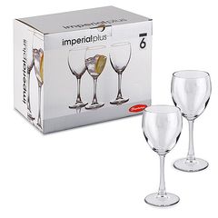 Набор фужеров 6пр Imperial Plus 315мл д/вина п/уп,стекло (1/4)