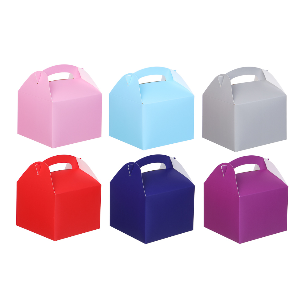 Коробка подарочная, складная, 14,5x14x11см, 6 цв (12/12)