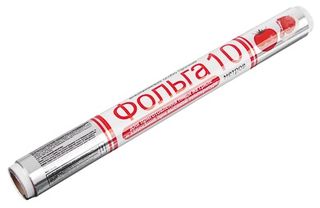 Фольга 10м*29см алюмин. GRIFON особо прочная в пленке 16мкр (1/24/24)