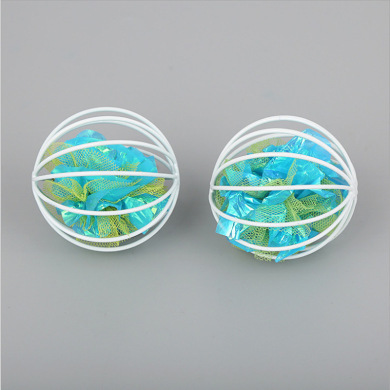 Игрушка - мячик для кошек "ИГРУЛИК", шуршалка, цвет синий, d - 6см (1/12