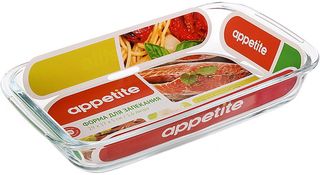 Форма 29*17*5см 1,6л прямоуг Appetite (стекло) (1/6)