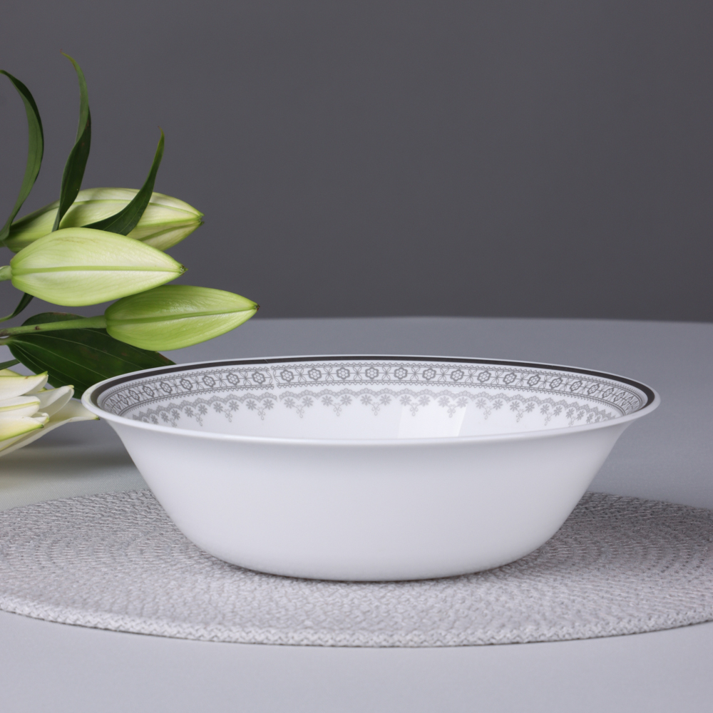 Салатник 19см MILLIMI Минта опаловое стекло (6/24)