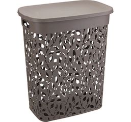 Корзина для белья ФЛОРА 35л Французский серый пласт.(1/5)